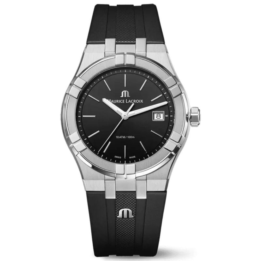 Maurice Lacroix Men's Aikon Black Dial Watch - AI1108-SS00F-330